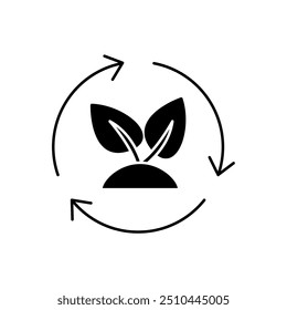 sustainability concept line icon. Simple element illustration. sustainability bike concept outline symbol design.