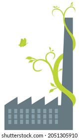 Sustainability development, Ecology friendly, think green and Green Industries Business concept. Vector illustration.