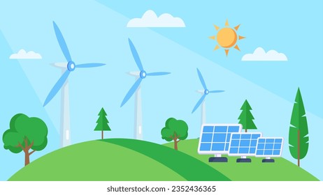 Sustainability development , Ecology friendly, think green and Green Industries Business concept.