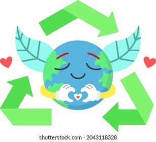 Sustainability Earth Vector Illustration for Climate Theme