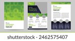 sustainability environment eco organic green circle background template information text layout for booklet brochure document report newsletter poster flyer. suitable for energy forest garden business