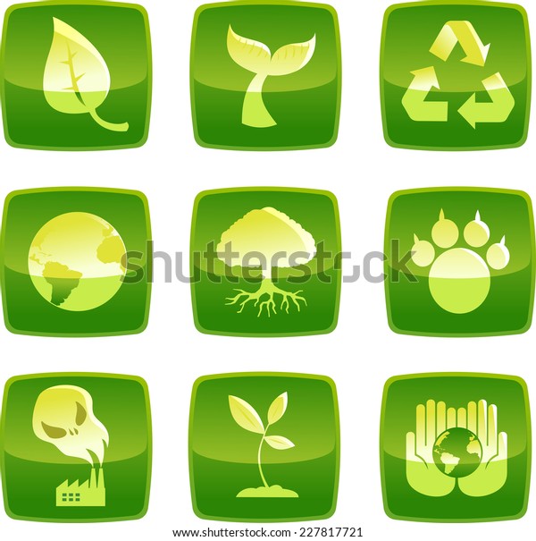 sustainability\
environmental icons in vector\
format.