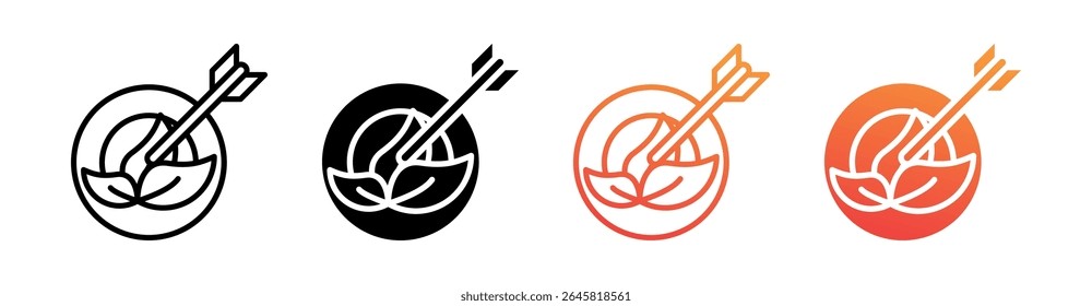 Sustainability Focus Multi Style Icon Set Vector