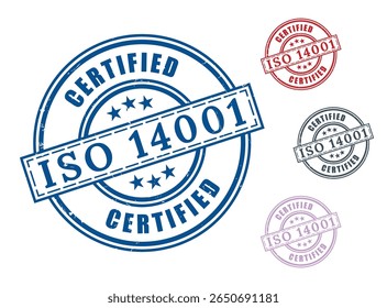 Sistema de Vector de la garantía de la sostenibilidad, paquete ambiental de la etiqueta del ISO 14001