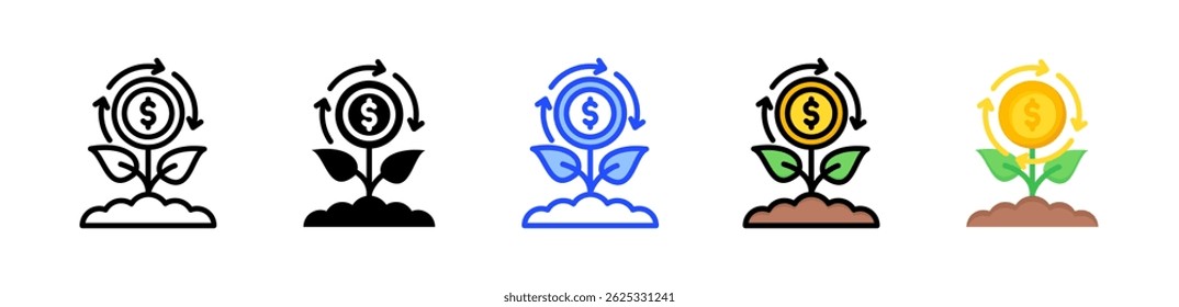 Coleção De Ícones De Sustentabilidade Com Vários Estilos