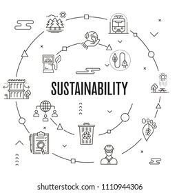 Sustainability Icon Concept