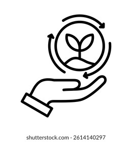 Sustainability Icon Element for Design