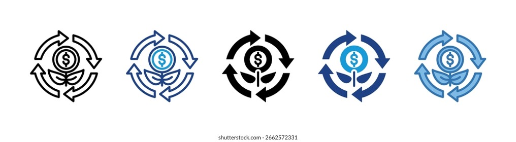 Elemento de icono de sostenibilidad para el diseño