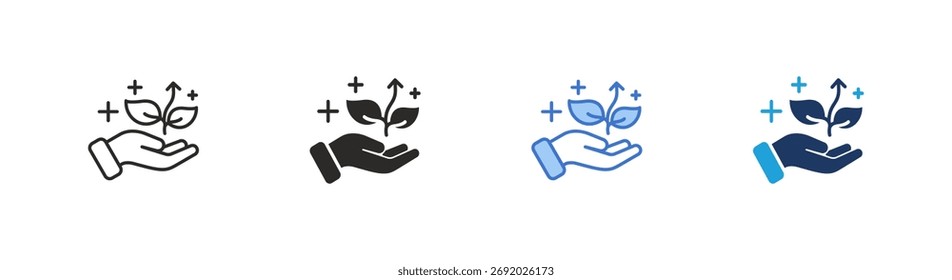 Icono de sostenibilidad colección de estilo múltiple