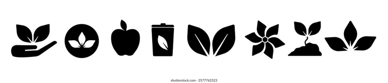 sustainability icon. sustainability icon set
