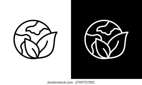 Nachhaltigkeit mit Symbolsatz-Design