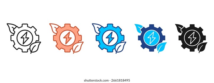 Sustainability Icon Set Multiple Style Collection