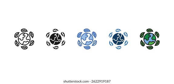 Sustainability   icon sets collection multi style
