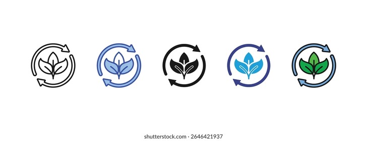 sustainability icon sets collection multi style

