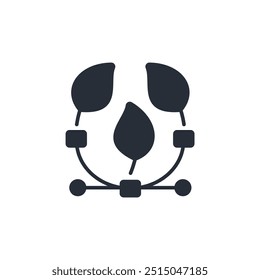 sustainability icon. vector.Editable stroke.linear style sign for use web design,logo.Symbol illustration.
