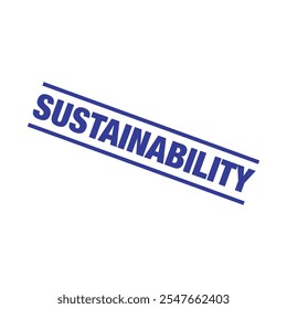 Sustainability Letter Rubber Stamp Template