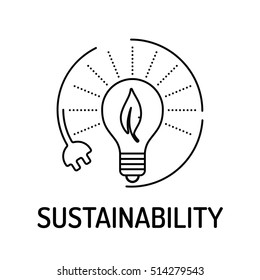 SUSTAINABILITY Line icon