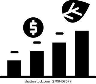 Línea de sustentabilidad Diseño de íconos de Vector