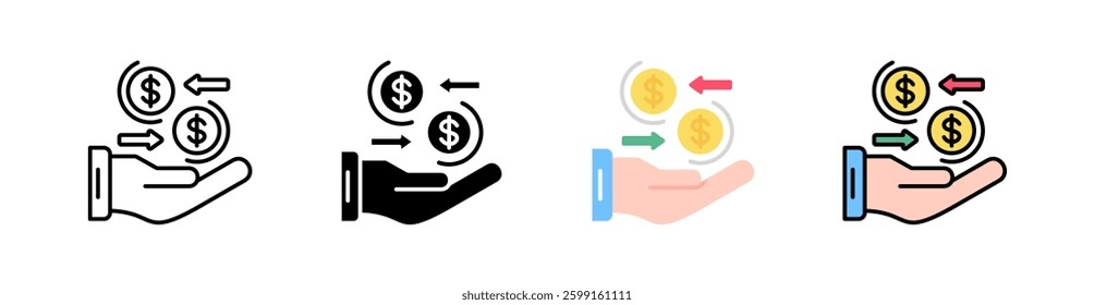 Sustainability Multi Style Icon Set Vector