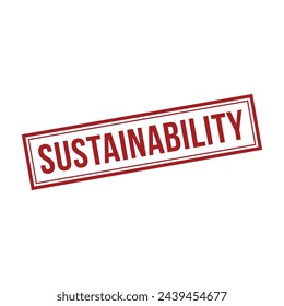 Sustainability Stamp, Sustainability Square Sign