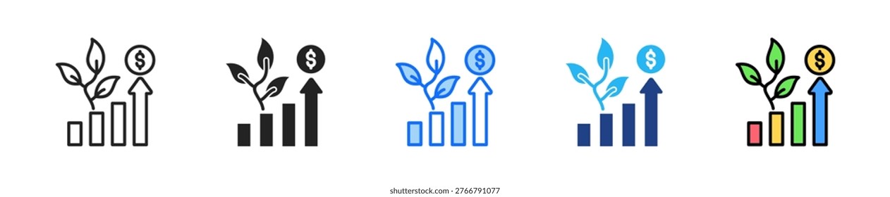 Sustainability Value Icon Set Multiple Style Collection
