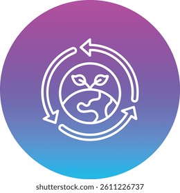 Sustainability vector icon. Can be used for printing, mobile and web applications.