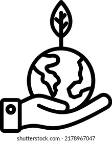 Design des Vektorgrafik-Symboles Nachhaltigkeit