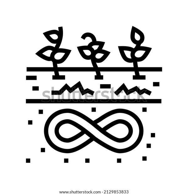 sustainable\
agriculture line icon vector. sustainable agriculture sign.\
isolated contour symbol black\
illustration