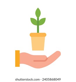 Sustainable Agriculture Vector Flat Icon For Personal And Commercial Use.
