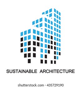 sustainable architecture,building,icon and symbol