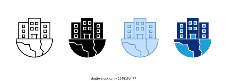Nachhaltige Stadt Icon Set Multiple Style Collection