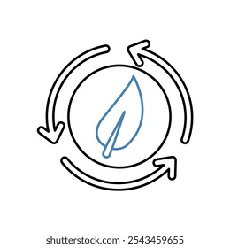 sustainable concept line icon. Simple element illustration. sustainable concept outline symbol design.