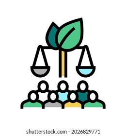 sustainable development color icon vector. sustainable development sign. isolated symbol illustration