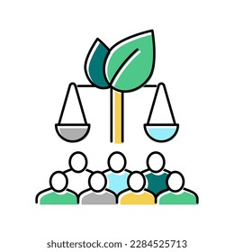 vector de iconos de color para el desarrollo sostenible. signo del desarrollo sostenible. ilustración de símbolo aislado