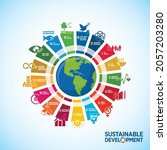 Sustainable Development Colorful wheel Illustration isolated on white. Concept for Corporate social responsibility project. Goals for a better world. 3D Illustration.