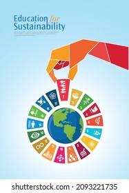 Sustainable Development concept Colorful cube vector design. Corporate social responsibility. Goals for action for a better world. Vector illustration, svg