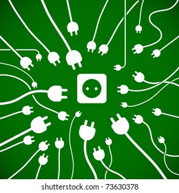 sustainable development concept - energy gap metaphor // see also others from this series in my portfolio