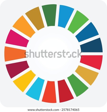 Sustainable Development global goals vector design. Goals icon set. SDG'z Design resource. Corporate social responsibility. Sustainable Development for a better world. Vector illustration.
