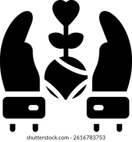 Sustainable Development Glyph Vector Icon Design