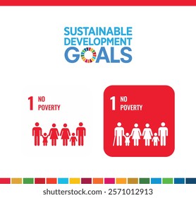 Sustainable Development Goal 1 - No Poverty Icon SDG Goal 1