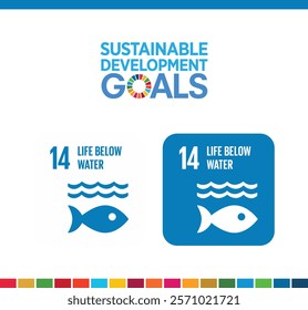 Sustainable Development Goal 14 - Life Below Water Icon