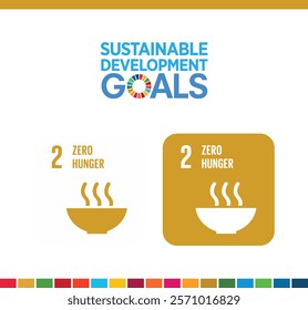 Sustainable Development Goal 2 - Zero Hunger Icon | SDG Goal 2