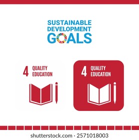 Sustainable Development Goal 4 - Quality Education Icon