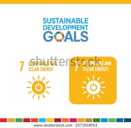 Sustainable Development Goal 7 - Affordable and Clean Energy Icon