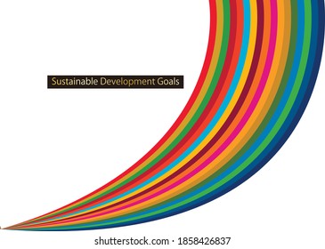 Sustainable Development Goals CMYK Specified Color Background