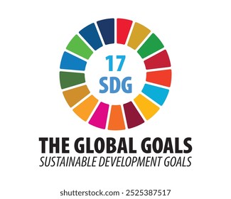 Sustainable Development Goals SDG icon. 17 SDG. Sustainable Development for a better world. 17, poster, go green, goal, goals, green, icon, symbol, global goals. Vector illustration. 