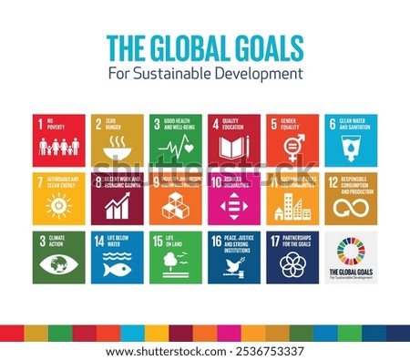 Sustainable Development Goals | SDG Icon | SDG Infographs | The Global Goals | THE 17 GOALS