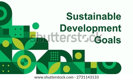 Sustainable Development Goals SDGs Background for Environmental and Social Concept