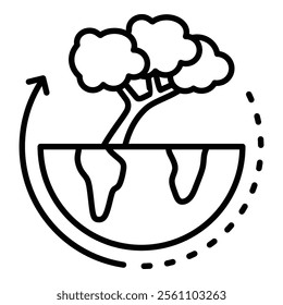 Sustainable Development Icon Element For Design