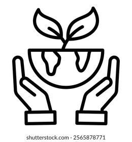Sustainable Development Icon Element For Design
